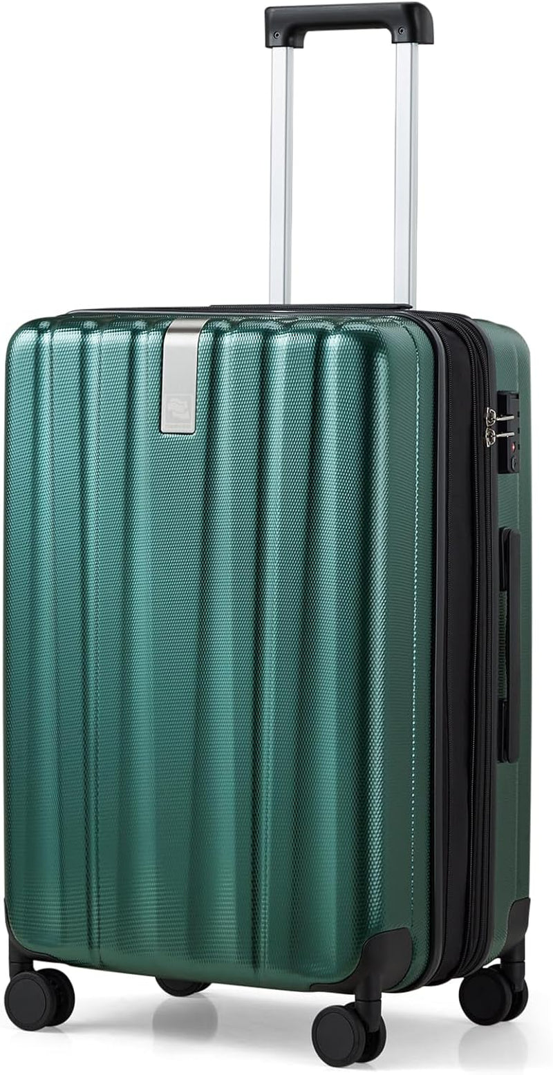 20 Inch Expandable Carry on Luggage 22X14X9 Airline Approved Lightweight PC Hard Shell Suitcases with Wheels Tsa Luggage Rolling Suitcase Travel Luggage Bag for Weekender(Cuba Sand Pink)