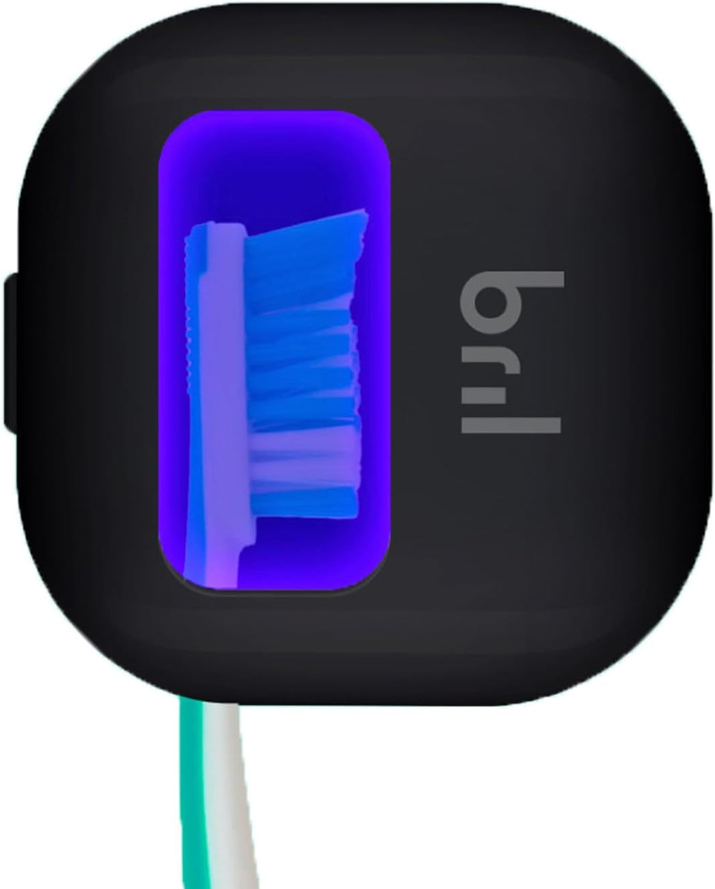 UV-C Toothbrush Sanitizer, Portable Cleaner, Travel Cover, Magnetic Holder, and Rechargeable Case for Any Size Toothbrush, White