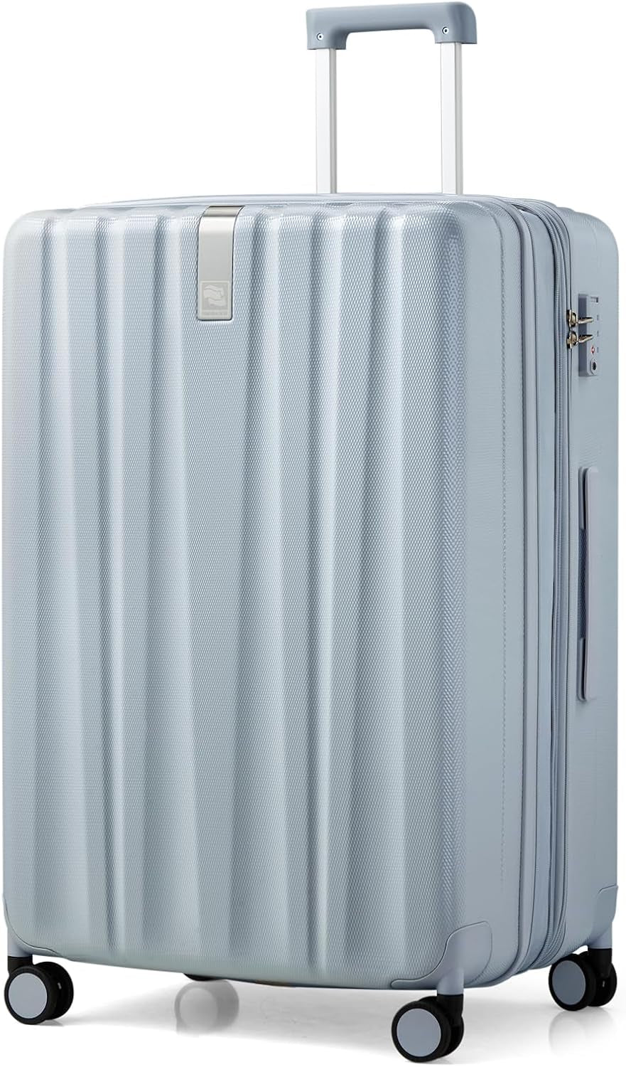 20 Inch Expandable Carry on Luggage 22X14X9 Airline Approved Lightweight PC Hard Shell Suitcases with Wheels Tsa Luggage Rolling Suitcase Travel Luggage Bag for Weekender(Cuba Sand Pink)