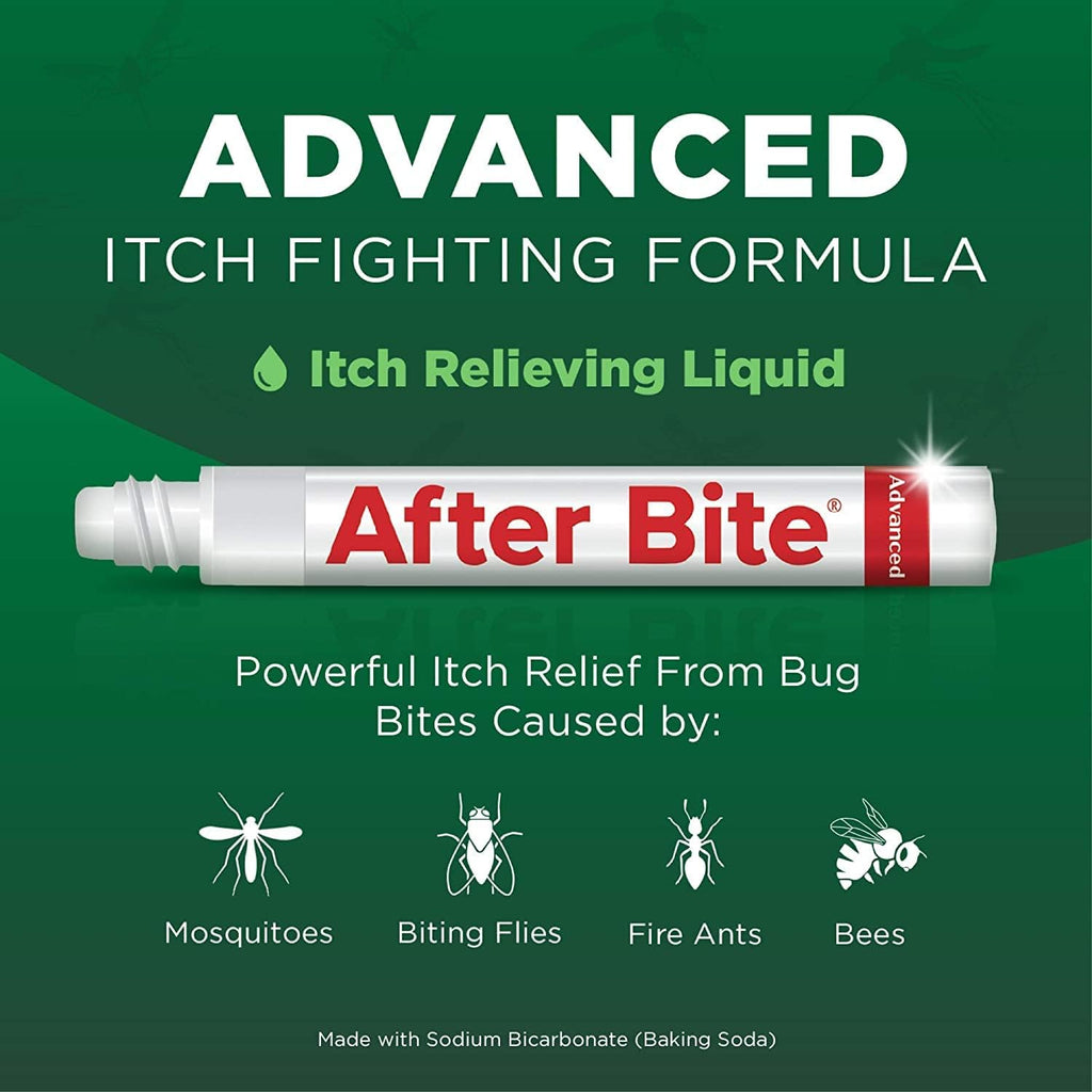 Advanced Formula - Itch Relief with Sodium Bicarbonate - Ideal for Mosquito & Fire Ant Bites, Bees & More - Portable Pen Applicator - 0.5 Oz (4 Pack)