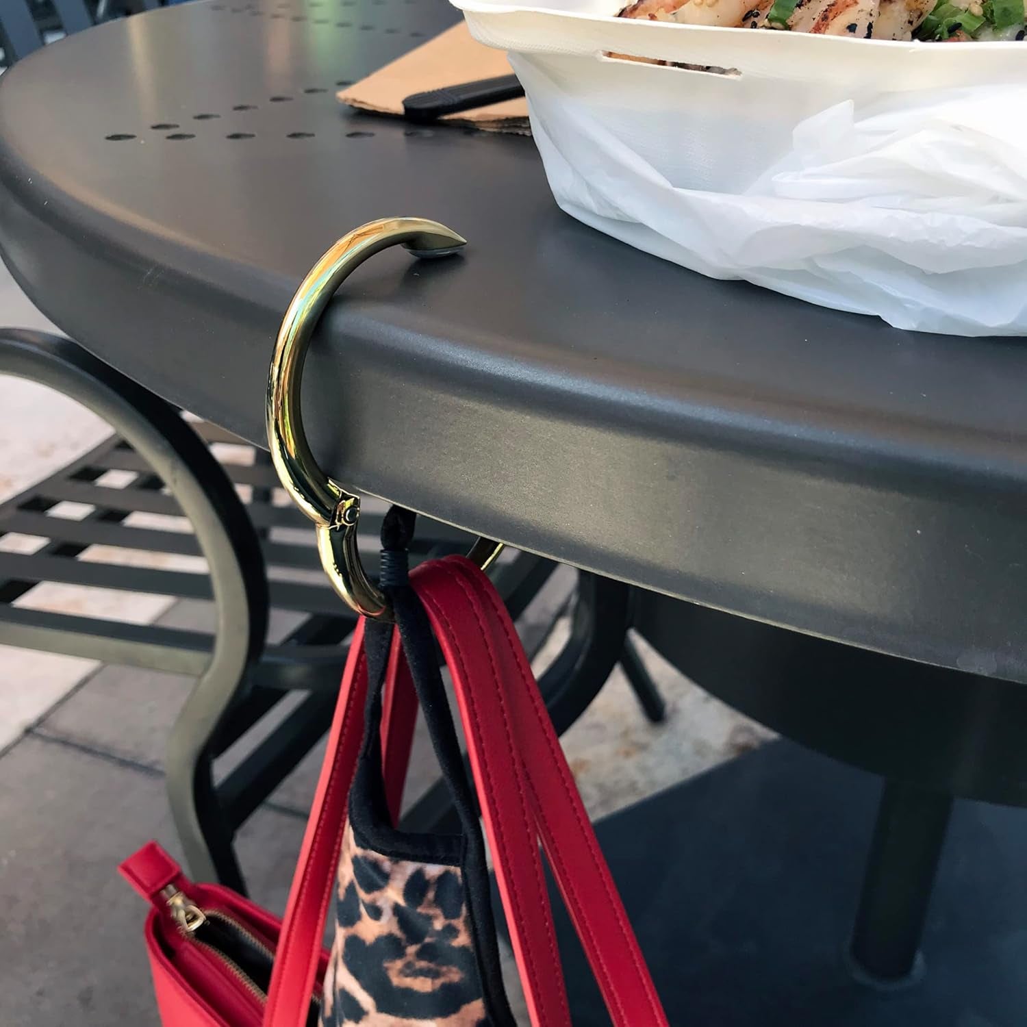 Bag Hanger - the Ring That Opens into a Hook, Closes Automatically | Hangs Almost Anywhere in Just 1/2" of Space | Holds 33 Lbs yet Weighs Only 1.6 Oz | 8 Styles | 3 Yr Warranty