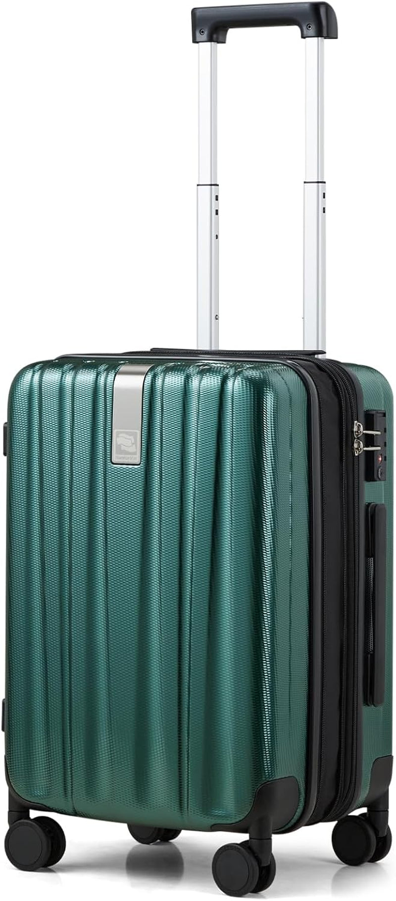 20 Inch Expandable Carry on Luggage 22X14X9 Airline Approved Lightweight PC Hard Shell Suitcases with Wheels Tsa Luggage Rolling Suitcase Travel Luggage Bag for Weekender(Cuba Sand Pink)