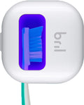 UV-C Toothbrush Sanitizer, Portable Cleaner, Travel Cover, Magnetic Holder, and Rechargeable Case for Any Size Toothbrush, White