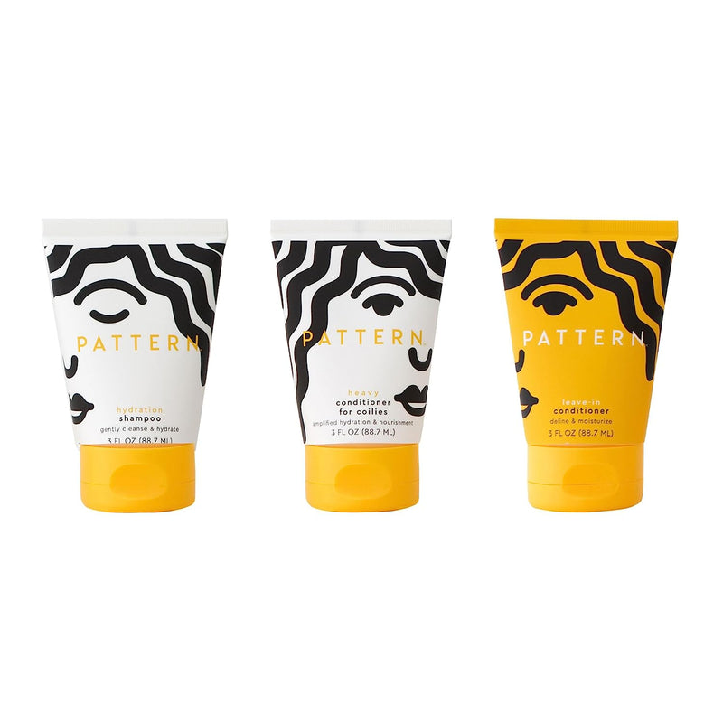Beauty by Tracee Ellis Ross, On-The-Go Hair Care Kit: Hydration Shampoo, Heavy Conditioner and Leave-In Conditioner, Perfect for Curlies, Coilies and Tight-Textured Hair