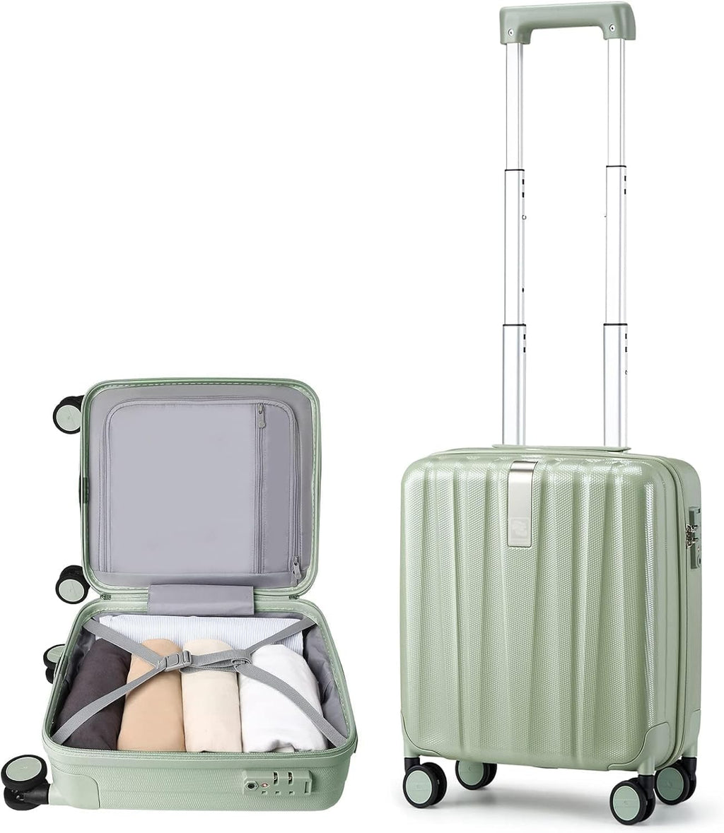 20 Inch Expandable Carry on Luggage 22X14X9 Airline Approved Lightweight PC Hard Shell Suitcases with Wheels Tsa Luggage Rolling Suitcase Travel Luggage Bag for Weekender(Cuba Sand Pink)